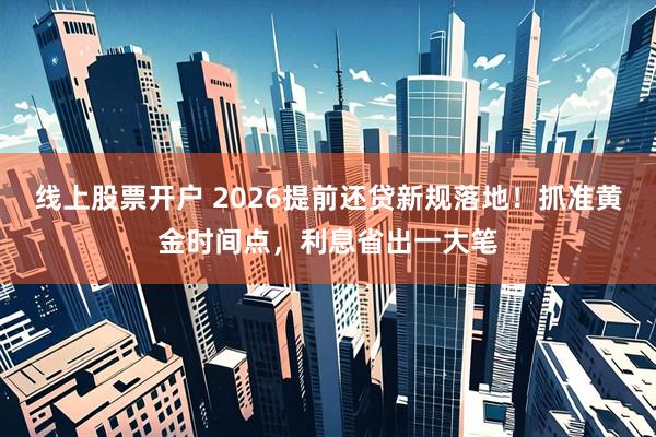 线上股票开户 2026提前还贷新规落地！抓准黄金时间点，利息省出一大笔
