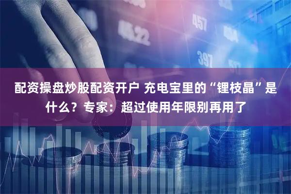 配资操盘炒股配资开户 充电宝里的“锂枝晶”是什么？专家：超过使用年限别再用了